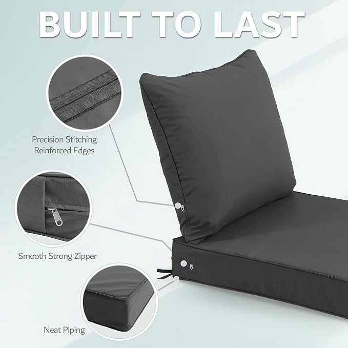 19x19 Inch Patio Chair Cushion - Image 6