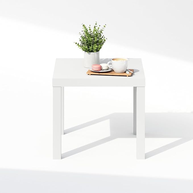 Furinno Classic Coffee Table, Square Modern Coffee Table - Image 6
