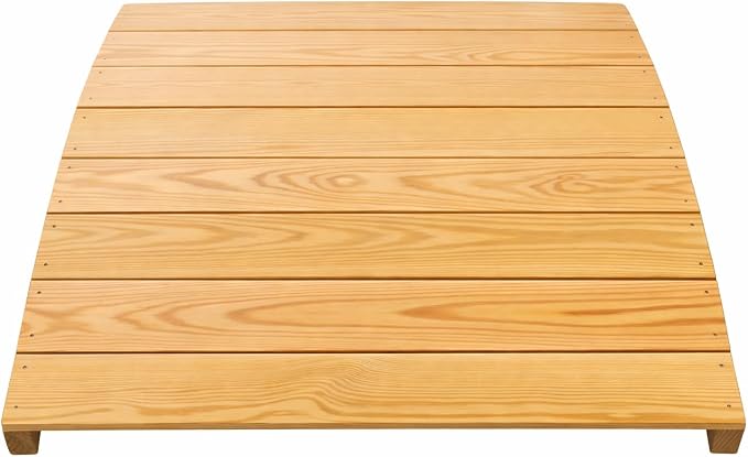 4 FT NATURAL Amish Made Pinewood Heavy Duty Garden Bridge - Image 6