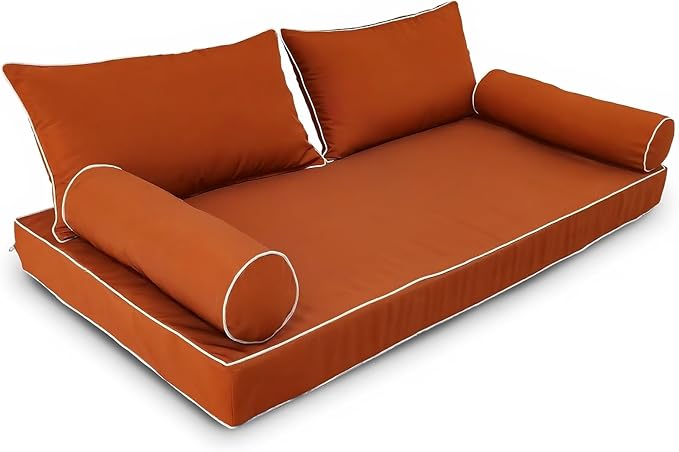 Outdoor Daybed Cushion Cover Twin, Daybed Mattress Bolster Pillow Fitted Sheet by Unknown