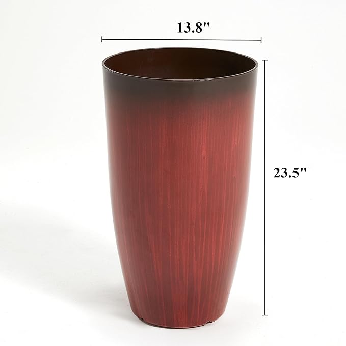 Worth Garden 23.5" H. Large Plastic Planters - Image 6