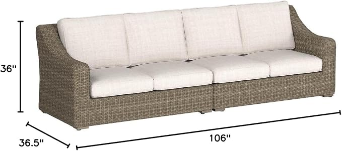 Signature Design by Ashley Beachcroft Outdoor Left & Right Arm Facing Wicker - Image 12