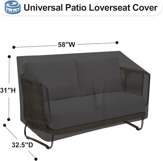 OutdoorLines Outdoor Waterproof Patio Loveseat Couch Cover - Image 2
