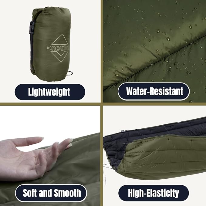 onewind Double Hammock Underquilt Warm Insulation Ultralight 3-4 Season Camping - Image 8
