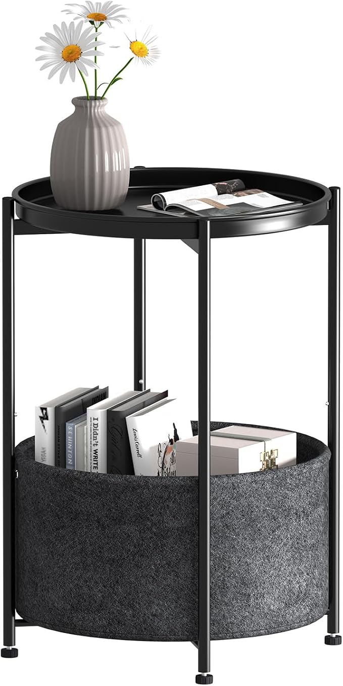 Garden 4 you Small Side Table, Mini Round End Table, Tray Table - Image 9