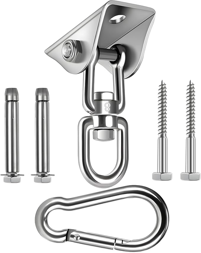 Hammock Hanging kit, 360°Rotating 1200 lb Capacity Heavy Duty, Hanger & Swing by Unknown