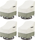 Patio Swivel Chair Cover 4 Pack, Waterproof Heavy Duty Outdoor Chair Covers by LSongSKY