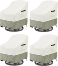 Patio Swivel Chair Cover 4 Pack, Waterproof Heavy Duty Outdoor Chair Covers by LSongSKY