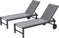 Shintenchi 2 PCS Outdoor Chaise Lounges Chair by Shintenchi