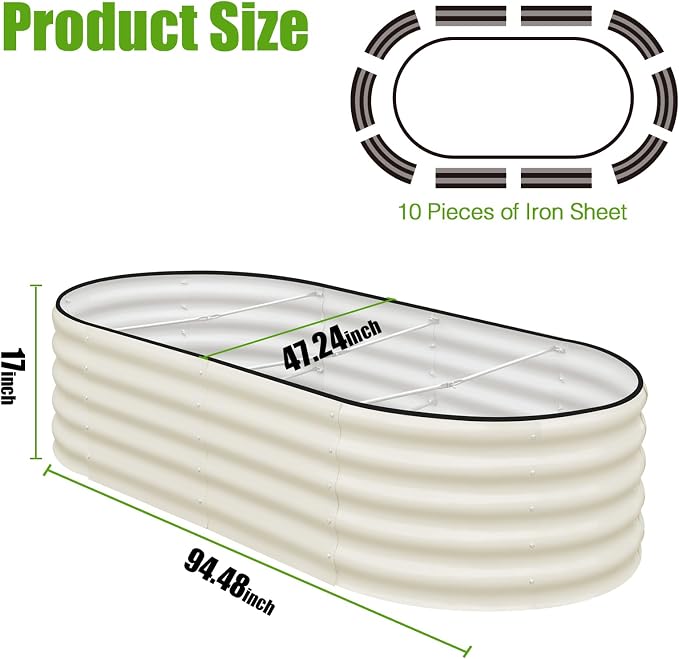 SnugNiture Galvanized Raised Garden Bed - Image 2