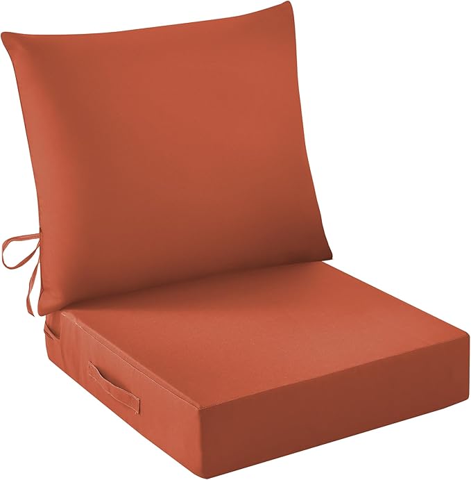 Outdoor Seat Cushion Set, Waterproof & Fade Resistant Patio Chair Cushions by IASEAHK