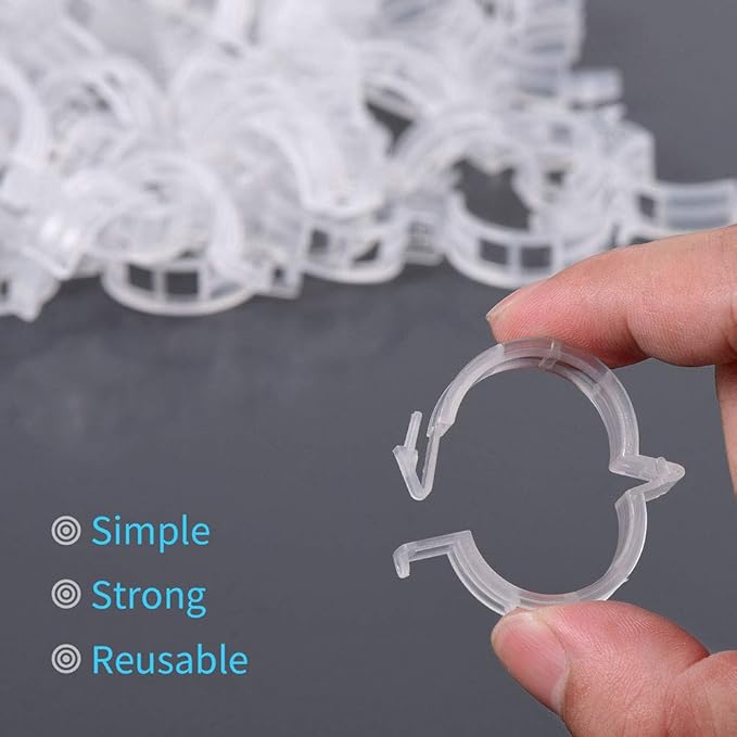 200Pcs Garden Clips for Climbing Plants, Reusable Trellis Clips for Tomatoes - Image 4