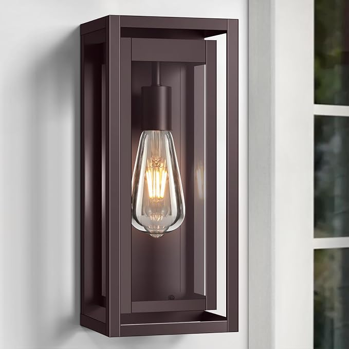 15" Large Oil Rubbed Bronze Outdoor Light Fixture, ORB Outdoor Sconces - Image 8