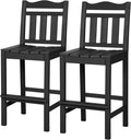 nalone Outdoor Bar Stools Set of 2, HDPE 44 Inch Tall Adirondack Chairs Bar by NALONE