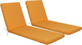 Only choice Outdoor Chaise Lounge Cushion Set of 2, Replacement Seat Cushion by ONLYCHOICE