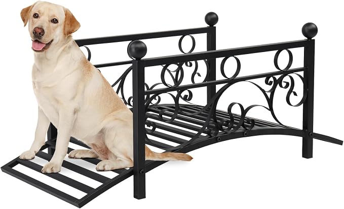 VINGLI 3.4ft Metal Garden Bridge, 330lbs Capacity Garden Bridges - Image 8