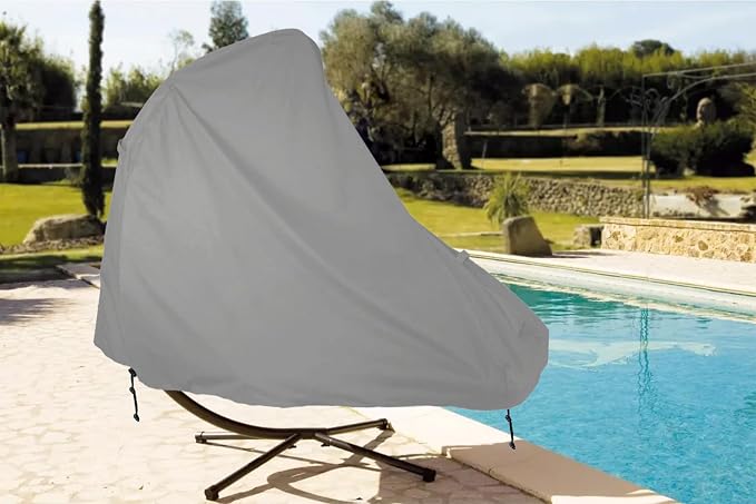 Patio Hanging Chaise Lounge Cover 73 Inch Waterproof 900D Heavy Duty Outdoor - Image 5