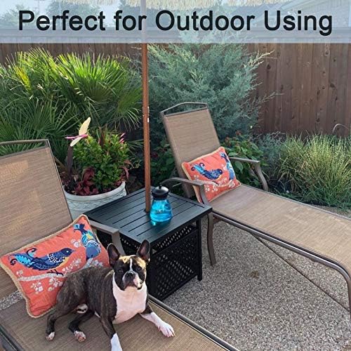 PHI VILLA Outdoor Patio Umbrella Side Table Base Stand - Image 4