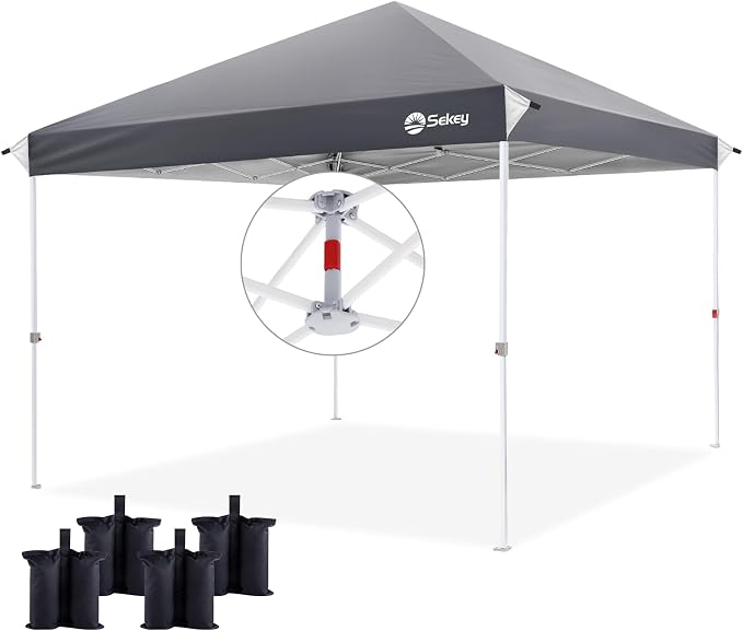 Sekey 10x10 Pop Up Canopy with One Push Setup-Easy Up Canopy with 99% UV by Sekey