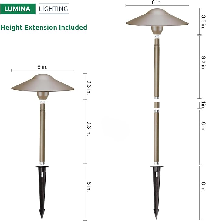 Lumina Lighting® 3W Landscape Lighting 12V Landscape Lights Low Voltage - Image 6