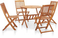 vidaXL Folding Dining Set 5 Piece, Patio Furniture Set, Outdoor Dining Set by vidaXL
