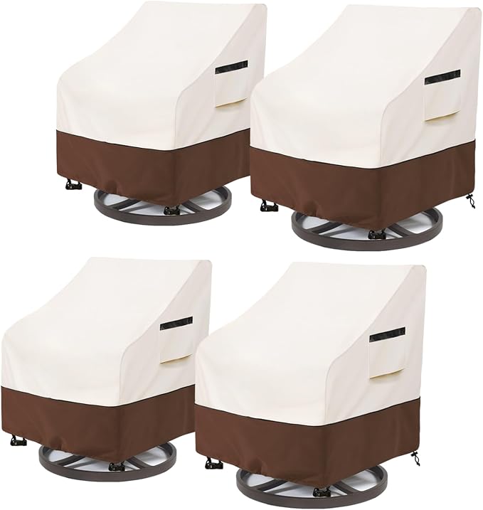 Patio Chair Covers Waterproof Patio Furniture Covers, 33W x 37D x 38.5H Inches by Aacabo