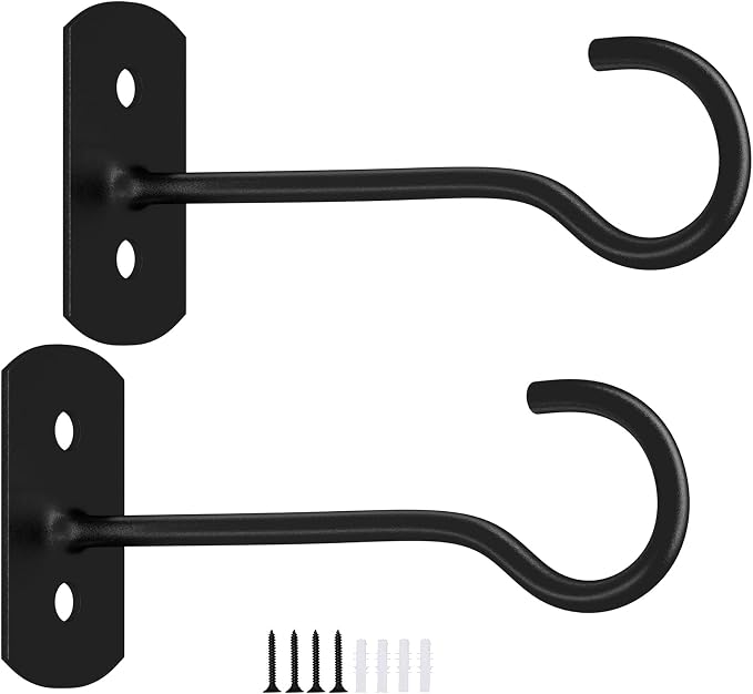 6in Hanging Plant Hooks 2Pack Ceiling Hooks by QualityEfficiency