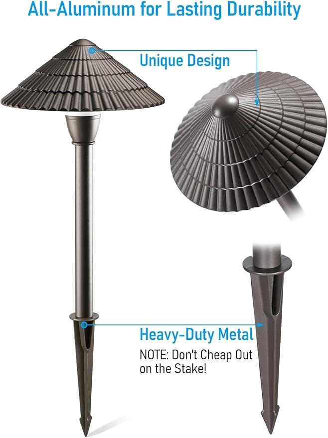 LEONLITE Low Voltage Landscape Lights, 3W 12V Pathway Lighting Wired, IP65 - Image 2