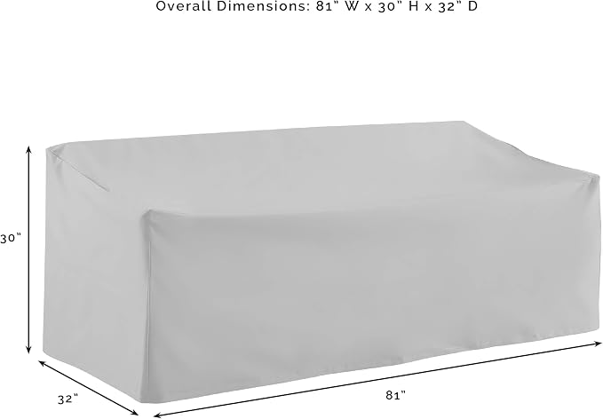 Crosley Furniture Patio Furniture Covers, Waterproof 3-Piece Cover Set - Image 5