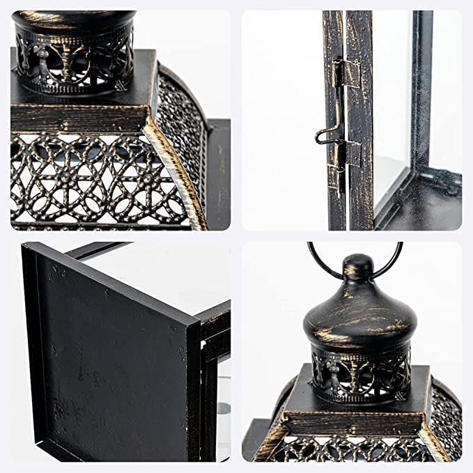 NEEDOMO Large Candle Lanterns Decorative Indoor, 14.4" Outdoor Lantern - Image 5