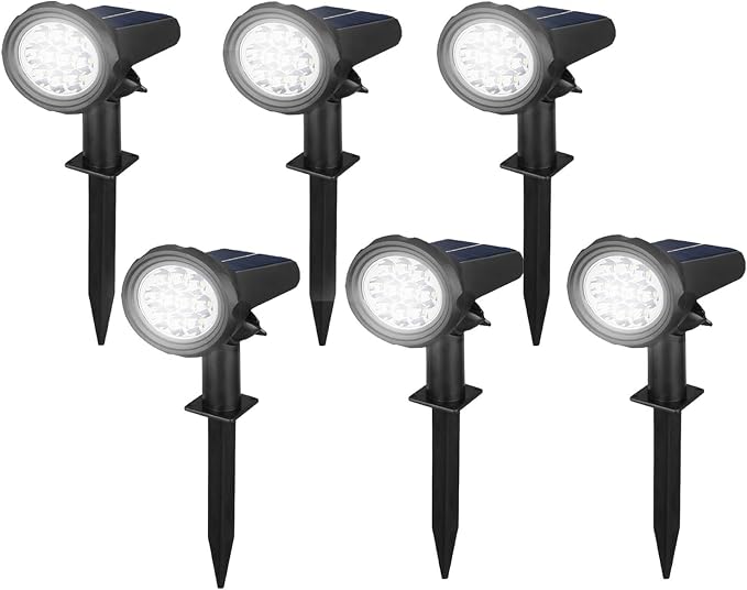 Solar Spot Lights Outdoor，Solar Lights Outdoor Waterproof IP68，Dark Sensing by Unknown