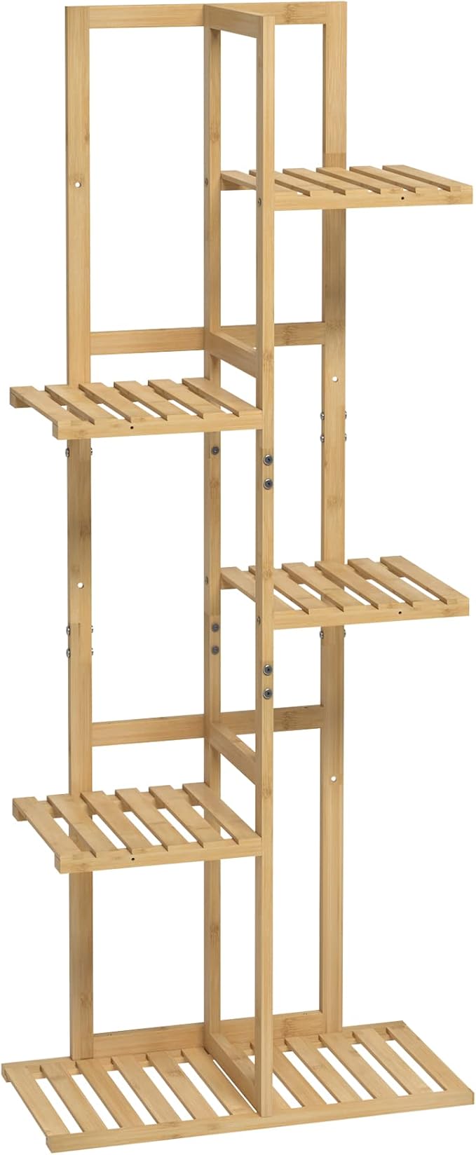 Laiensia Bamboo 5 Tier 6 Potted Plant Stand Rack Multiple Flower Pot Holder - Image 8