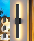 Aipsun Black Outdoor Wall Sconce 3000K 4000K 6000K, 23.6in Modern Exterior by Aipsun