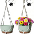 12 Inch Hanging Baskets for Plants Outdoor, Hanging Planters for Indoor Outdoor by LesOasis