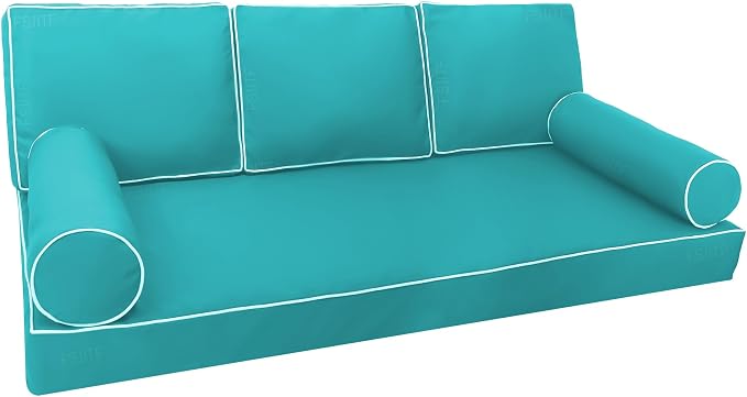 Patio Twin daybed Cover, for Outside Porch Swing Mattress Bolster Cushion by FSJITF
