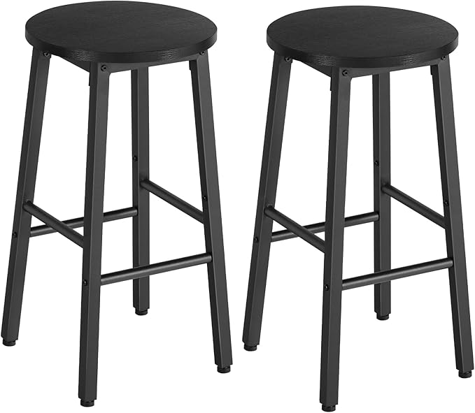 HOOBRO Bar Stools, Bar stools Set of 2, Counter Height Bar Stools, 24.8" by HOOBRO