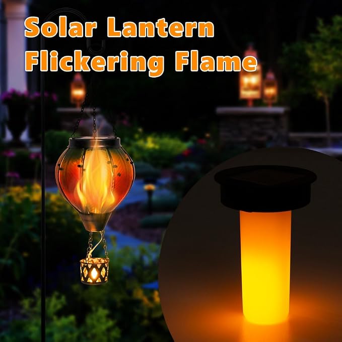 Colorful Solar Hot Air Balloon Lantern - Image 3