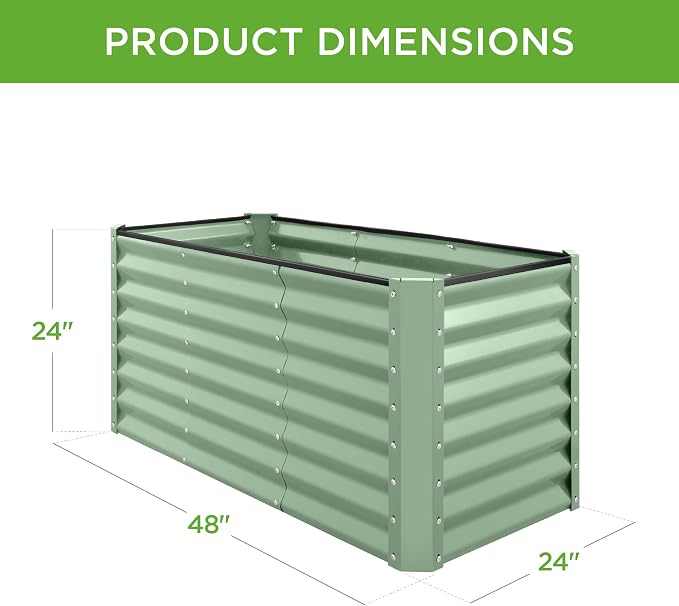 Best Choice Products 4x2x2ft Outdoor Metal Raised Garden Bed, Deep Root Planter - Image 7