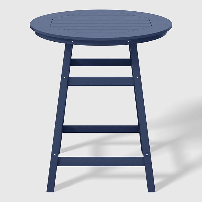 WestinTrends Malibu 5-Piece HDPE Outdoor Patio Dining Bar Bistro Table Set - Image 4
