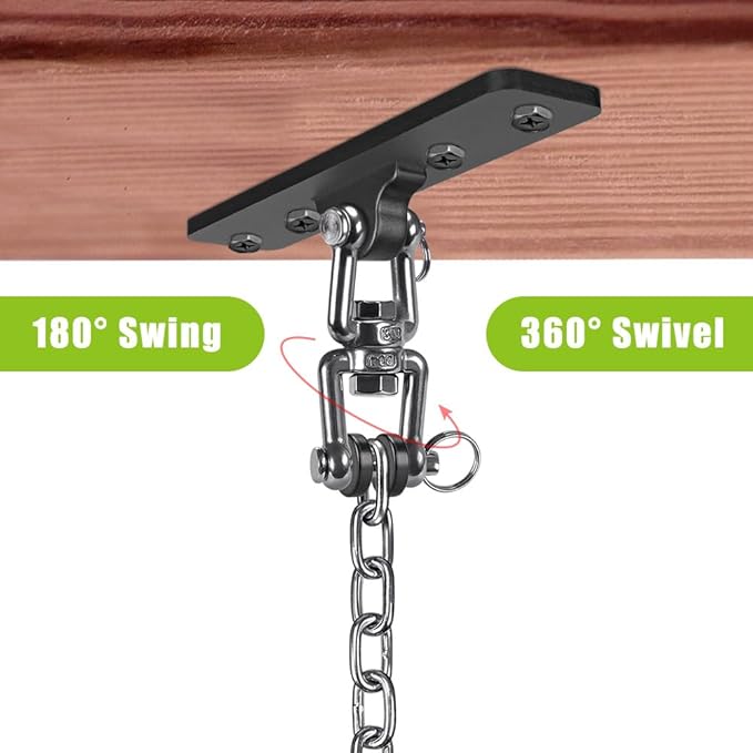 Dolibest Hanging Kits Hammock Chair Hardware, Heavy Duty Swing Hanger - Image 4