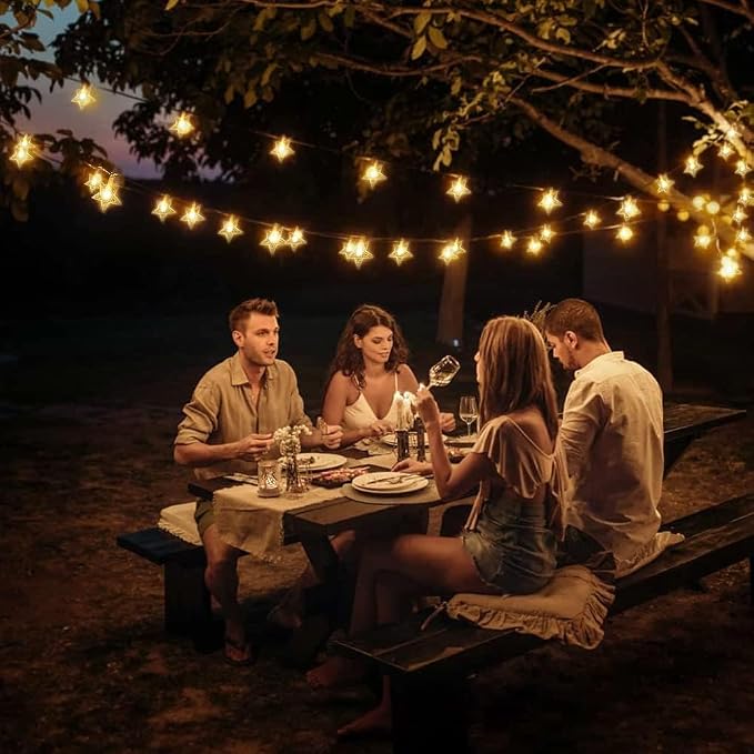 Star String Lights Plug in - 33 ft 100 LED Star Fairy String Lights - Image 8