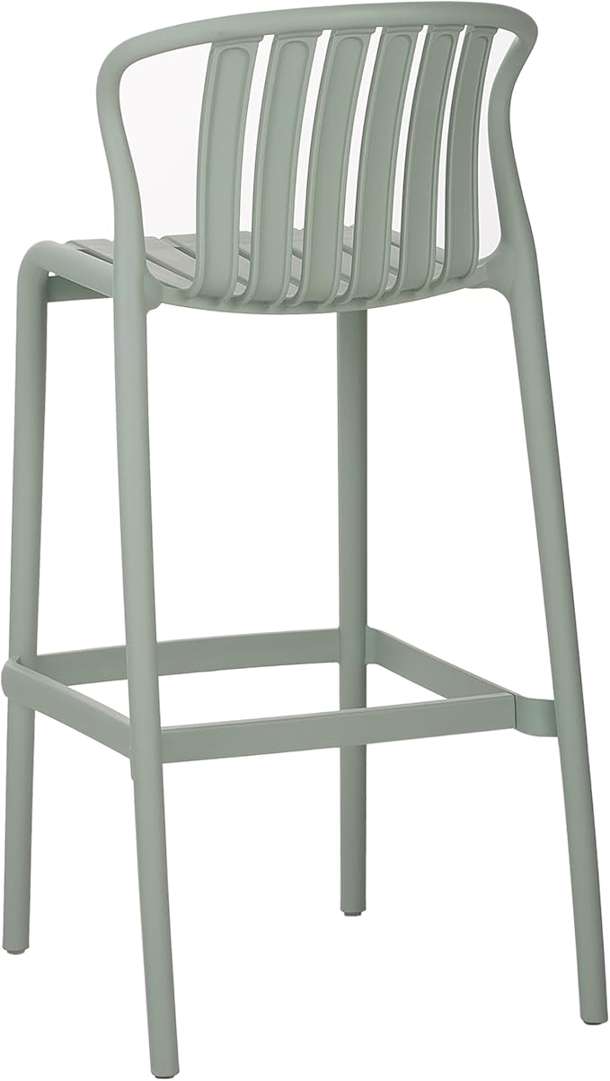 Christopher Knight Home Lenno Outdoor Plastic Bar Stools Set of 2, Patio Bar - Image 7