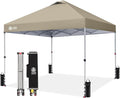 CROWN SHADES 10x10 Pop Up Canopy, Patented Center Lock One Push Tent Canopy by CrownShades