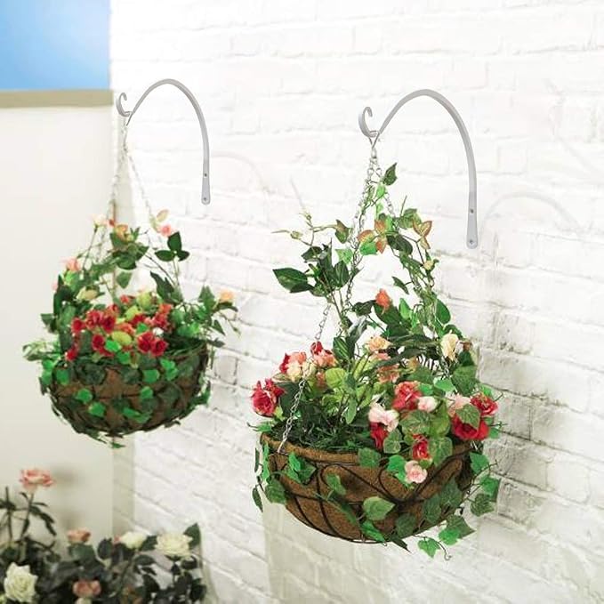 FEED GARDEN Iron Wall Hooks Decorative Metal Curved Plant Hanger Hooks - Image 7