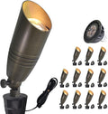 COLOER Brass Landscape Spotlights, 12 Pack Landscape Light Fixture by COLOER