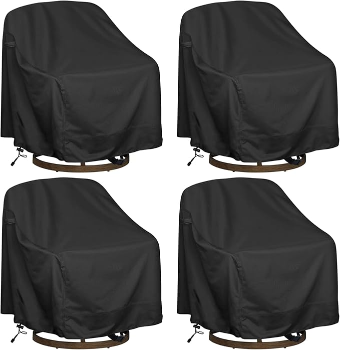 Outdoor Swivel Lounge Chair Cover, Heavy Duty Waterproof Patio Furniture Cover by HI%C2%B7%C2%B7%C2%B7YOURCOVER