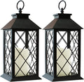 Bright Zeal 2-Pack 13.5" Vintage Candle Lantern by BrightZeal