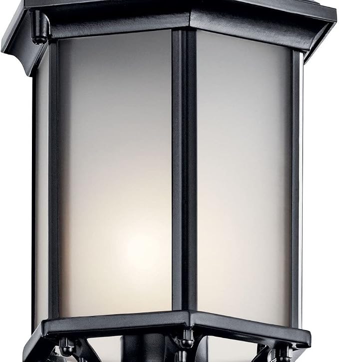 Kichler Chesapeake 17" Outdoor Wall Light in Black, 1-Light Exterior Porch Light - Image 4