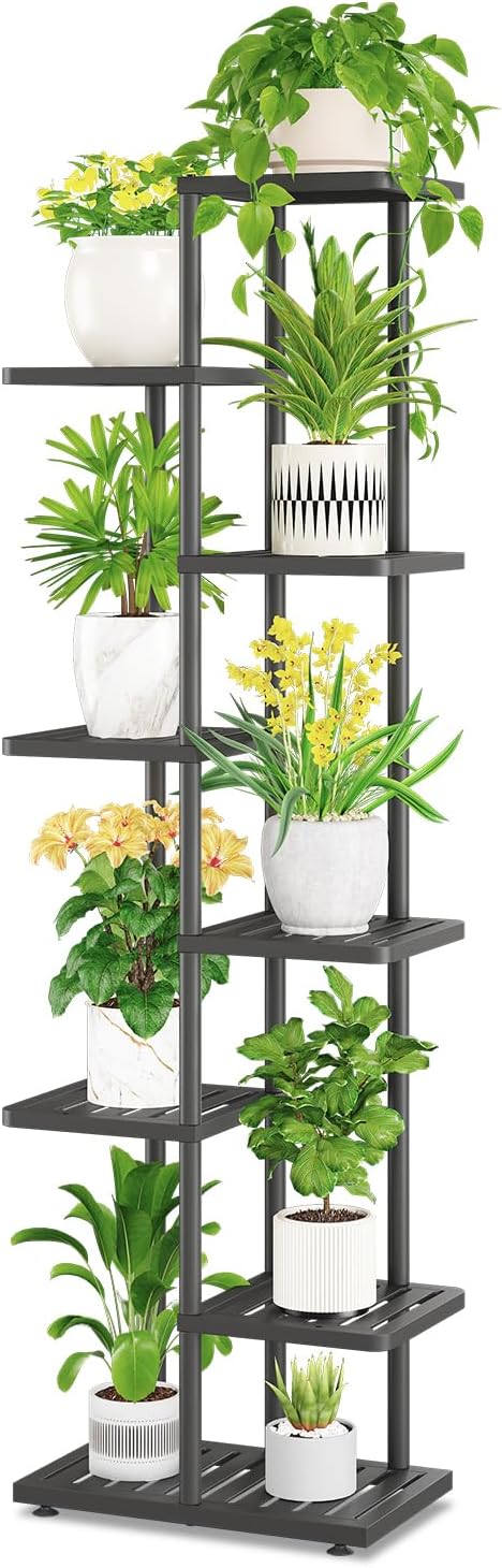 iDavosic.ly Plant Stand Indoor Outdoor, 7-Tier Tall Metal Flower Shelf by iDavosicly