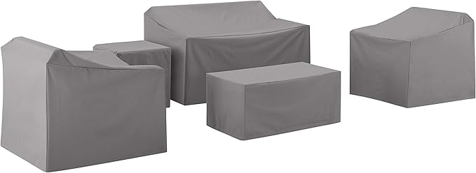 Crosley Furniture Patio Furniture Covers, Waterproof 5-Piece Cover Set by CrosleyFurniture